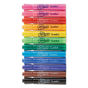 Mr. Sketch® Scented Watercolor Marker Classroom Set, Broad Chisel Tip, Assorted Colors, 192-set freeshipping - TVN Wholesale